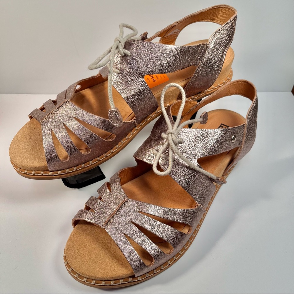 PIKOLINOS pewter Alcudia Sandals with Lace-up Design 41